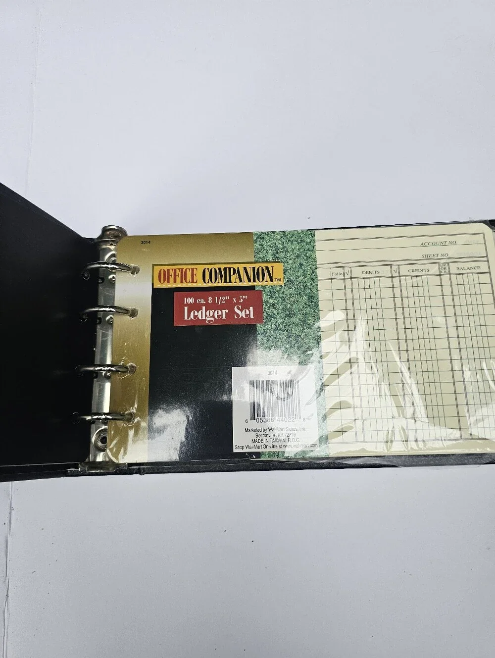 Vintage Black Accounting Ledger NOS A-Z Tabs Hardcover Oldschool Office Retro